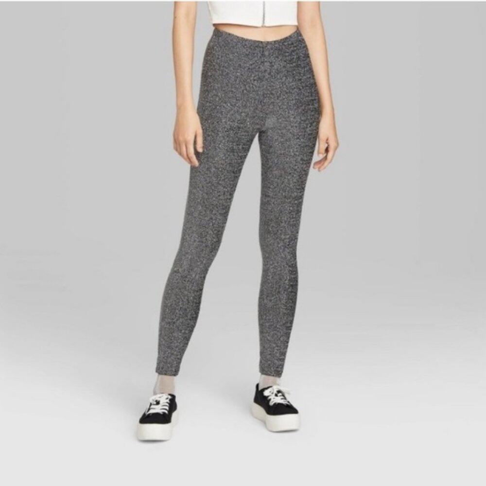NWT Wild Fable Metallic Sparkle High-Rise Leggings Grunge Y2K 90s Medium